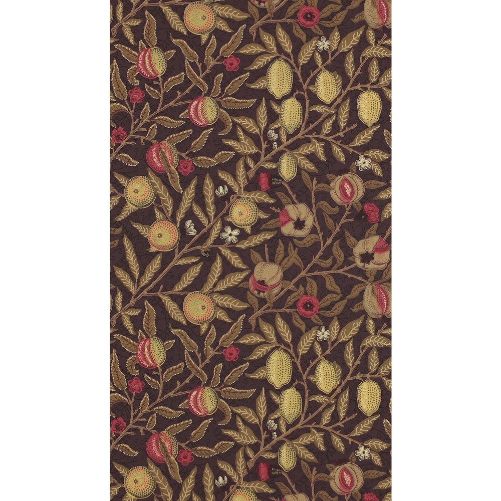 Fruit Wallpaper 210397 by Morris & Co in Wine Manilla